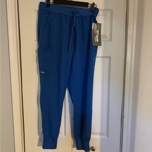Grey’s Anatomy Blue Jogger Scrubs size M NWT
